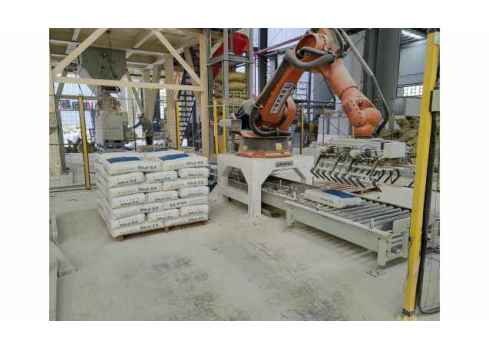 Hubei KUKA Robot Gypsum Powder Palletizing Project