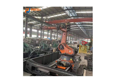 Automotive leaf spring robot with guide rail handling/loading and unloading project